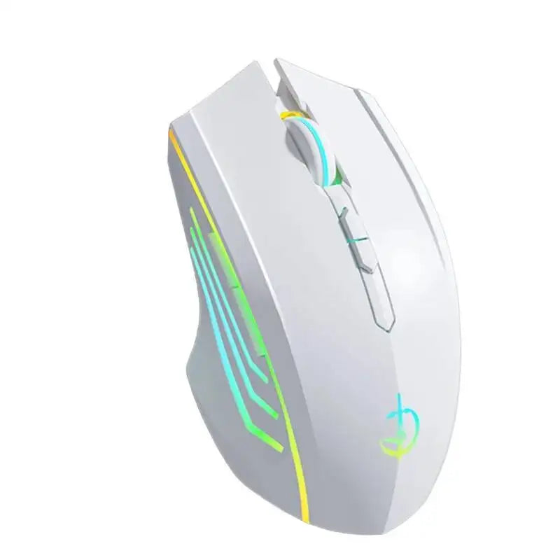 Wireless 2.4G Cute Pink Mouse Mute Type-C Rechargeable Gaming RGB Backlit E-sports Computer Mice For Desktop Laptop Girl Gifts